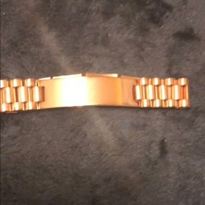 Gold colored ID bracelet